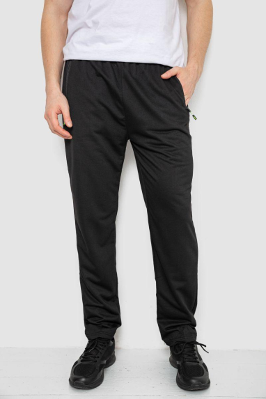 Спорт штани чоловічі, колір чорний, 244RY-418 Ager, XXL, 52, XXL
