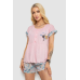 Піжама жіноча з принтом, колір рожевий, 243R6012-P2 Ager, XL, 50, XL
