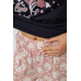 Піжама жіноча з принтом, колір синій, 243R3697 XXL, 52, XXL