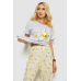Піжама жіноча з принтом, колір сірий, 243R3678 XL, 50, XL