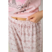Жіноча піжама з принтом, колір рожевий, 243R3338 XL, 50, XL