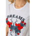 Піжама жіноча з принтом, колір білий, 243R3049-1 XL, 50, XL