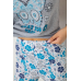 Піжама жіноча, колір сірий, 243R2528 XXL, 52, XXL
