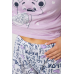Піжама жіноча з принтом, колір бузковий, 243R2525 XXL, 52, XXL