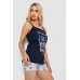 Піжама жіноча, колір синій, 243R2502 XXL, 52, XXL