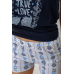 Піжама жіноча, колір синій, 243R2502 XXL, 52, XXL