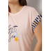 Піжама жіноча з принтом, колір персиковий, 243R2099 Ager, XL, 50, XL