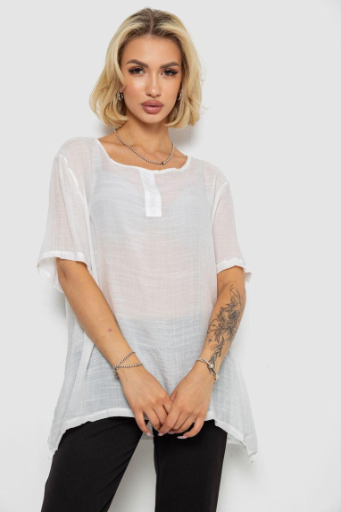 Блуза, колір молочний, 244RM206 XL, 50, XL