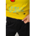 Піжама жіноча з принтом, колір жовтий, 243R20264 XL, 50, XL