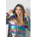 Куртка жіноча демісезонна плащівка, колір бузковий, 243R2022-4 XL, 50, XL