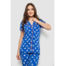 Жіноча піжама з принтом, колір синій, 243R19014 Ager, XL, 50, XL