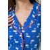 Жіноча піжама з принтом, колір синій, 243R19014 Ager, XL, 50, XL