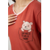 Піжама жіноча, колір теракотовий, 243R1602-017 Ager, XXXL, 54, XXXL