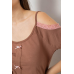 Піжама жіноча, колір коричневий, 243R1602-014 Ager, XXL, 52, XXL