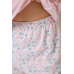 Піжама жіноча з принтом, колір рожевий, 243R1600-033 Ager, XXL, 52, XXL