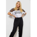Піжама жіноча з принтом, колір білий, 243R1600-024-2 Ager, XXL, 52, XXL