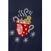 Піжама жіноча з принтом, колір синій, 243R1600-012 Ager, XXL, 52, XXL
