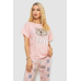Піжама жіноча з принтом, колір рожевий, 243R15472 Ager, XL, 50, XL