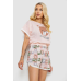 Піжама жіноча з принтом, колір рожевий, 243R15414 Ager, XL, 50, XL