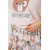 Піжама жіноча з принтом, колір рожевий, 243R15414 Ager, XL, 50, XL
