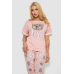 Піжама жіноча з принтом, колір персиковий, 243R15240 Ager, XL, 50, XL
