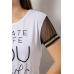 Піжама жіноча, колір білий, 243R1488-002 Ager, XL, 50, XL