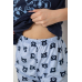 Піжама жіноча з принтом, колір синій, 243R1484-020 Ager, XL, 50, XL
