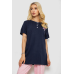 Піжама жіноча з принтом, колір синій, 243R10364 Ager, XL, 50, XL
