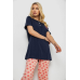 Піжама жіноча з принтом, колір синій, 243R10362 Ager, XL, 50, XL