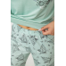 Піжама жіноча з принтом, колір м“ятний, 243R10305 Ager, XL, 50, XL
