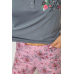Піжама жіноча з принтом, колір сірий, 243R10293 Ager, XL, 50, XL