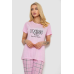 Піжама жіноча з принтом, колір рожевий, 243R10290 Ager, XL, 50, XL
