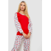 Піжама жіноча на флісі, колір червоний, 243R09053 Ager, XL, 50, XL