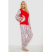 Піжама жіноча на флісі, колір червоний, 243R09053 Ager, XL, 50, XL