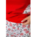 Піжама жіноча на флісі, колір червоний, 243R09053 Ager, XL, 50, XL