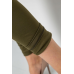 Лосини утеплені на флісі, колір хакі, 243R053 XXL, 52, XXL