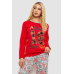 Піжама жіноча на флісі, колір червоний, 243R04256 Ager, XL, 50, XL