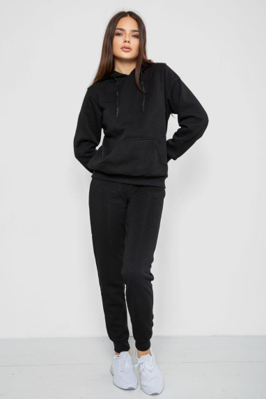 Спорт костюм жіночий, колір чорний, 244R9144 XL, 50, XL