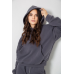 Спортивний костюм жіночий на флісі, колір темно-сірий, 241R2001-2 XL, 50, XL
