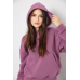 Спортивний костюм жіночий на флісі, колір сливовий, 241R2001-2 XL
