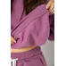 Спортивний костюм жіночий на флісі, колір сливовий, 241R2001-2 XL