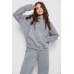 Спортивний костюм жіночий на флісі, колір сірий, 241R2001-2 XL, 50, XL