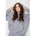 Спортивний костюм жіночий на флісі, колір сірий, 241R2001-2 XL, 50, XL