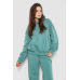 Спортивний костюм жіночий на флісі, колір оливковий, 241R2001-2 XL