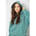 Спортивний костюм жіночий на флісі, колір оливковий, 241R2001-2 XL