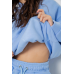 Спортивний костюм жіночий на флісі, колір блакитний, 241R2001-2 XL, 50, XL