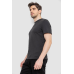 Футболка чоловіча з принтом, колір темно-сірий, 241R1907 XL, 50, XL