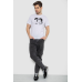 Футболка чоловіча з принтом, колір білий, 241R1906 XL, 50, XL