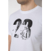Футболка чоловіча з принтом, колір білий, 241R1906 XL, 50, XL