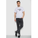 Футболка чоловіча з принтом, колір білий, 241R1905 XL, 50, XL